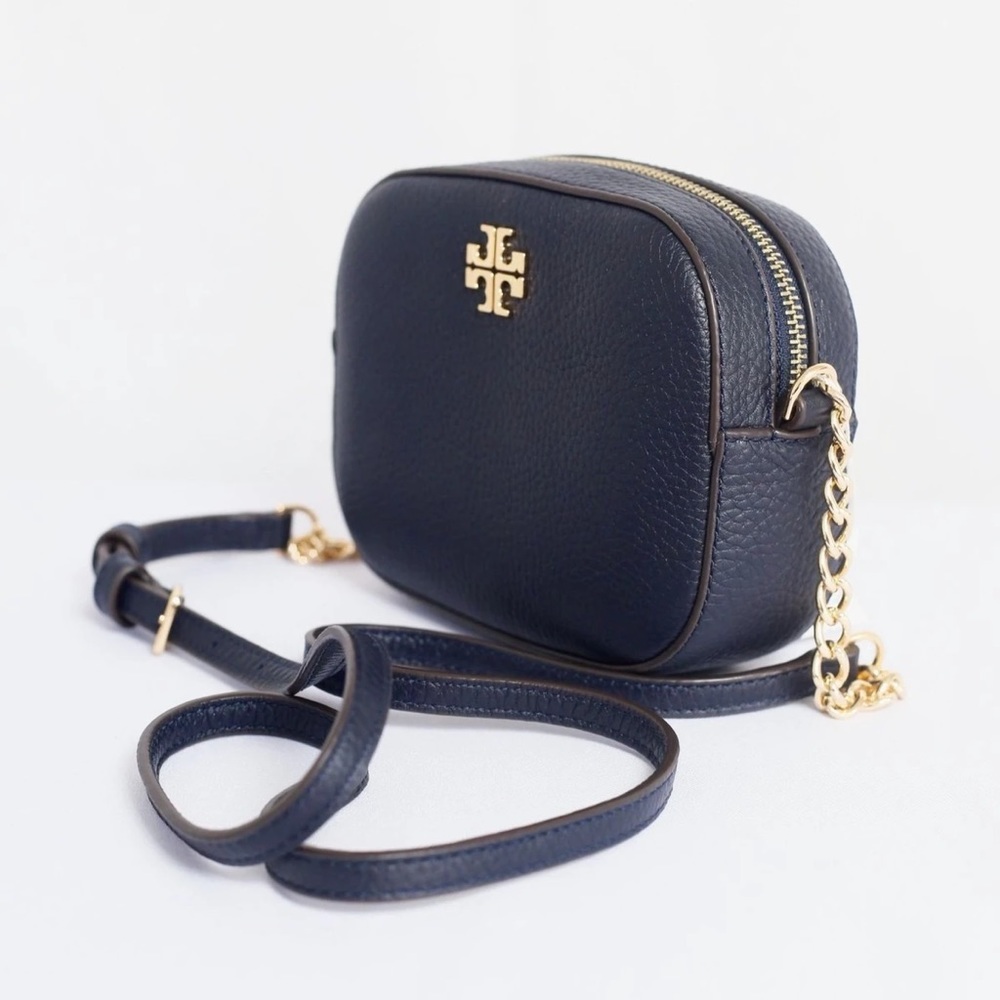 Tory Burch Logo Round Crossbody Navy Never Used
